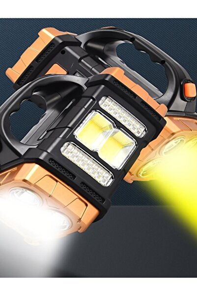 AKF Powerbank El Feneri Güneş Enerjili Solar Şarjlı Işıldak 4 Mod Aydınlatma ...