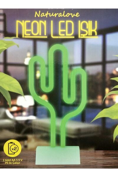 Naturalove Neon Kaktüs Led Işık
