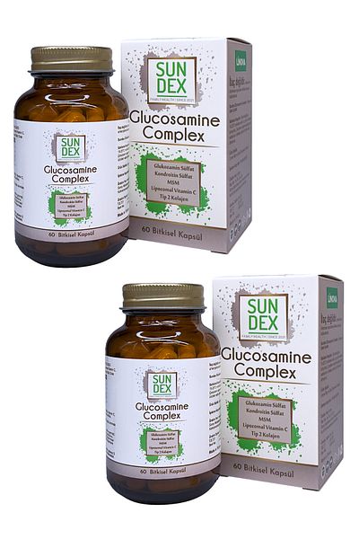 Sun Dex Family Health Since 2021 2 Pack Glucosamine Complex 60 Herbal Capsules