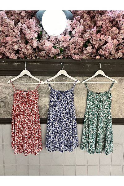Stil Burada Rochie albastră cu model în față