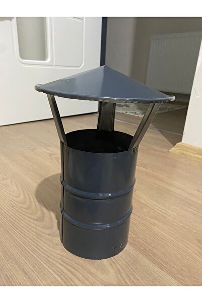 Tunca Baca şapkası çap 14 cm soba boruları için Antrasit