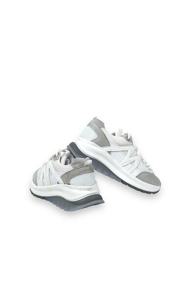 bescobel Γυναικεία Mafye Λευκά Παπούτσια Άνετης Σόλας Καθημερινής Πεζοπορίας Sneakers 4 εκ. Sp130