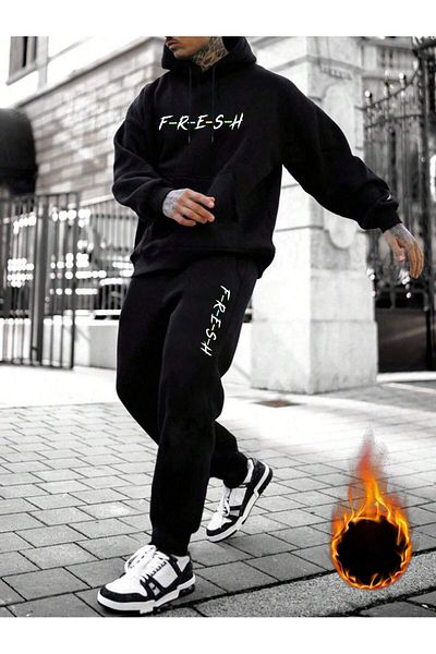 DAXİS Sportwear Company DIGITAL PRINTED UNISEX HOODED SWEATSHIRT TRACK PANTS DAXİS Sportwear Company