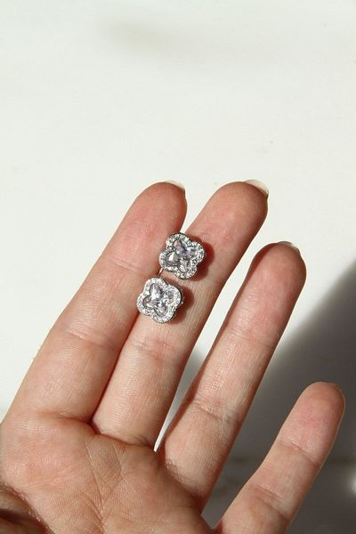HEVISS Zircon Stone Necklace Earring Set