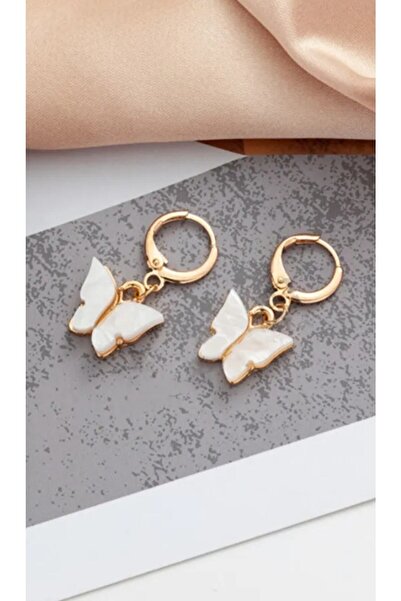 monalisatoka Kadın Toz Pembe Kelebek 6lı Küpe Seti