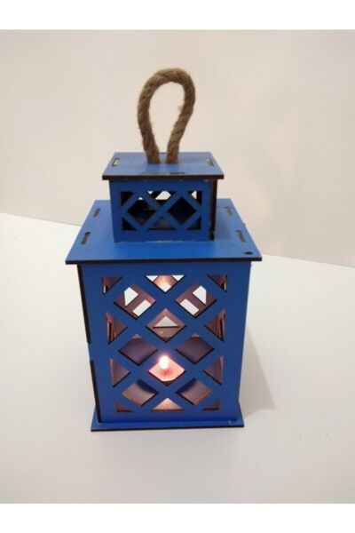 Ahşap Aksesuar Ahşap Dekoratif Fener Mumluk