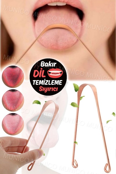 Munico Dil Kazıyıcı Temizleyici Metal Temizleme Kazıyıcı Erkek & Kadın için D...
