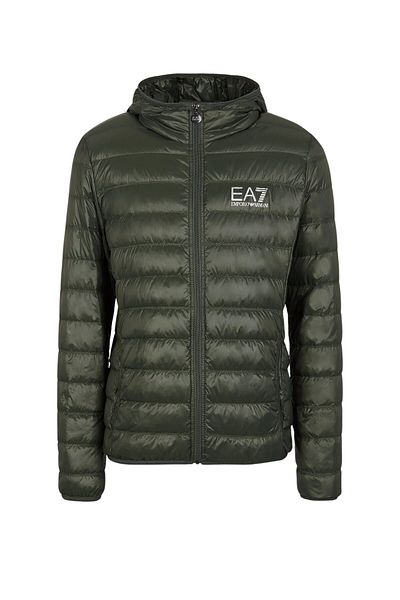 EA7 Jacke Core Identity Steppjacke mit Kapuzenkragen