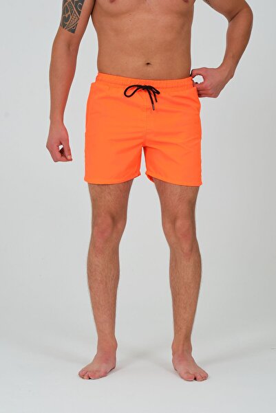 vawensea Orange Men's Parachute Sea Shorts