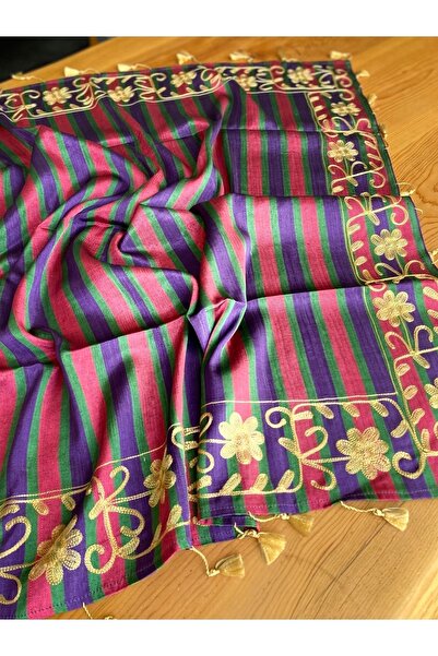 Bohemian Meydaniye İşlemeli Antep İşi Yöresel Masa Örtüsü