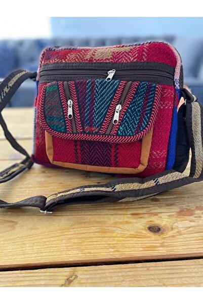 Bohemian Iran Işi El Yapımı Haki Günlük Bohem Kilim Çanta
