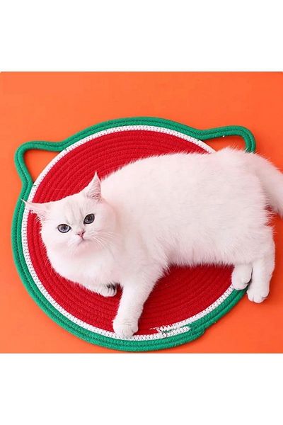 AFRALYAHOME 50 Cm Cotton Corded Cat Rope Carpet - Multi-Purpose Cat Mat