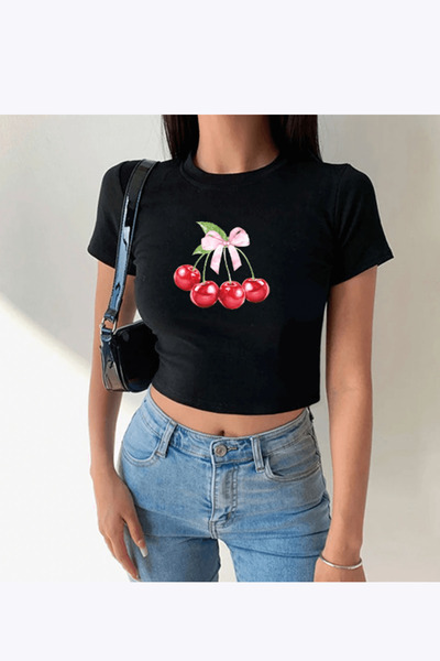 POPULUS Футболка з малюнком вишні
