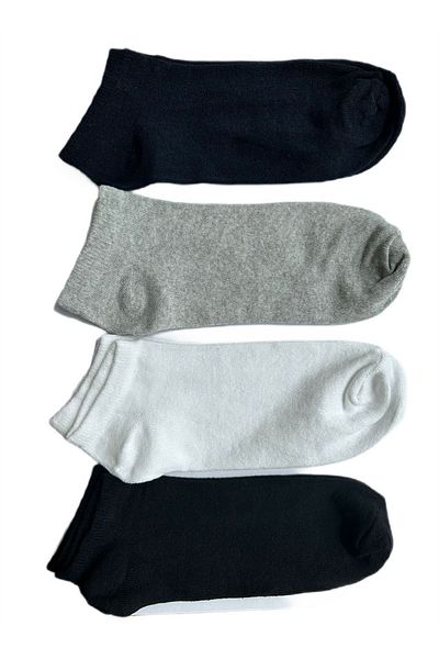 Ozzy Socks Light Colored 4 Pairs Economical Cotton Men's Booties