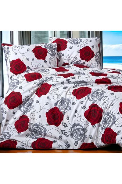 MAJESTE Alinda 100% Cotton Ranforce Double Duvet Cover Set (2 Pillow Cases)-7231