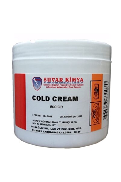 Suvar Kimya Cold Krem 500 gr (KREM BAZI)
