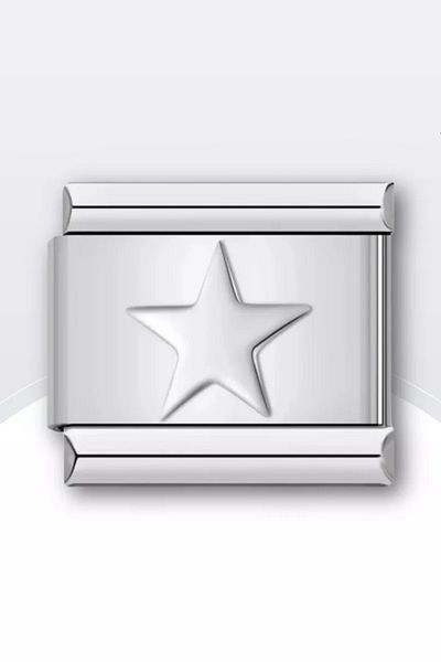 Takı Dükkanı 9mm Italian Steel Bracelet Charm - 1 Piece scb27