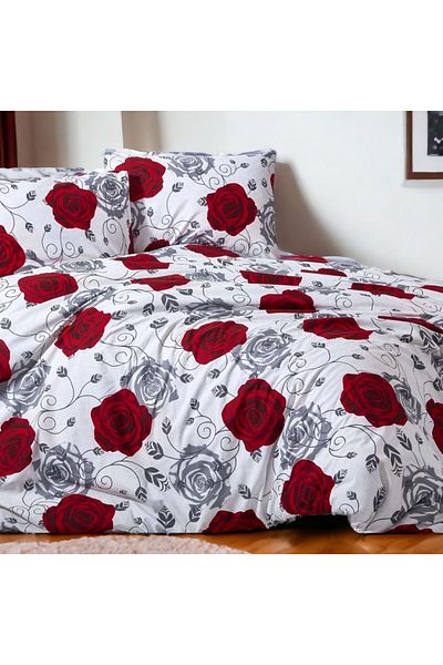 MAJESTE Alinda 100% Cotton Ranforce Single Duvet Cover Set (1 Pillow Case)-7231t