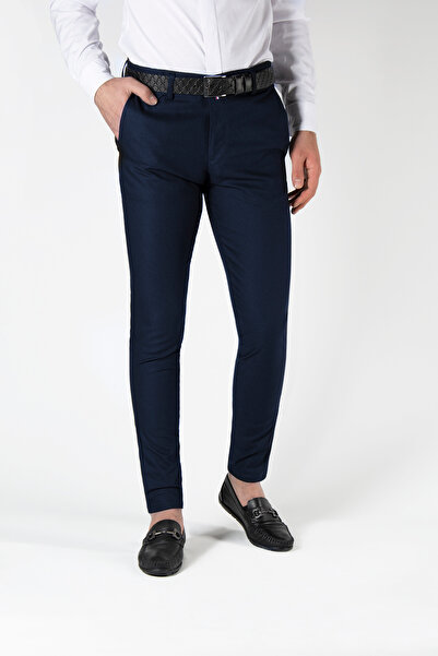 Terapi Men Lacivert  Slim Fit Pamuklu İtalyan Kesim Pantolon