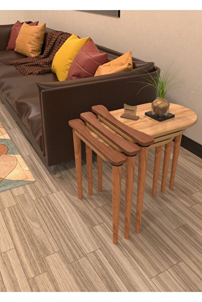 Merhaba Mobilya - PALAMUT zigon sehpa 3 lü