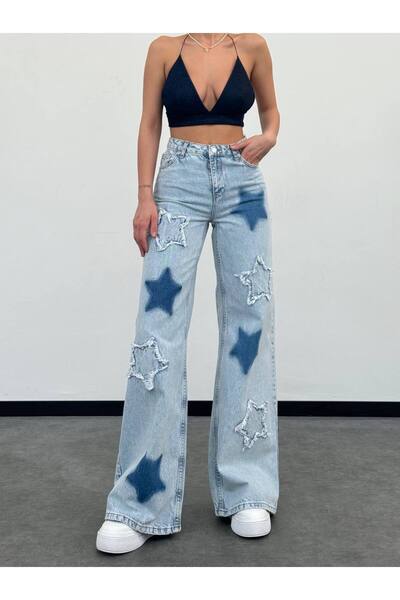 DEEFWEAR Y2K Recycled Bagggy Star Jean Pants - Άνετη εφαρμογή