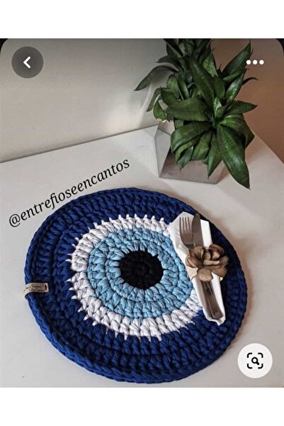 Yoran Büfe Hediyelik Dark Blue Evil Eye Bead Model Supla 2-Piece