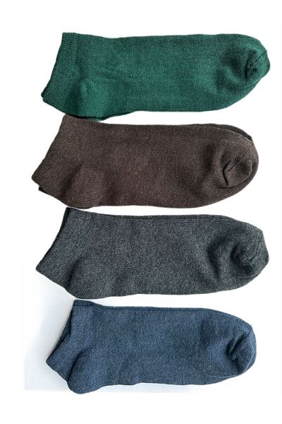 Ozzy Socks Dark Colored 4 Pairs Economical Cotton Men's Booties