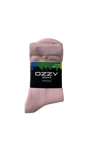 Ozzy Socks 5 чифта детски дълги чорапи до глезена от памук с различни цветове