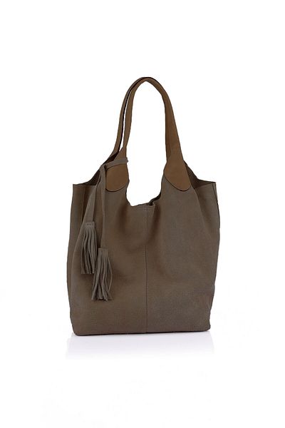 Getcho Elena Genuine Leather Suede Shoulder Bag - YC1969S