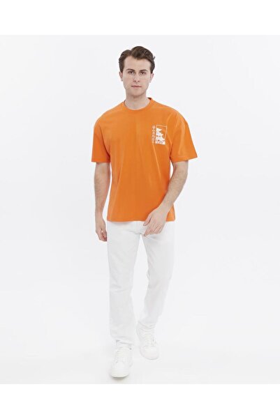 glendi Oversize Print Detailed T-Shirt