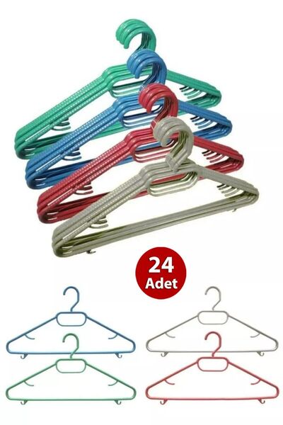 ESNAFDEDE Elbise Askısı Dolap Içi Askılık Plastik Giysi Kıyafet Pantolon Göml...