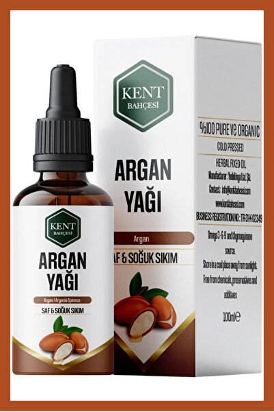 KENT BAHÇESİ Argan Yağı 30 ml %100 Saf Doğal Ve Katkısız Soğuk Sıkım Cold Pre...