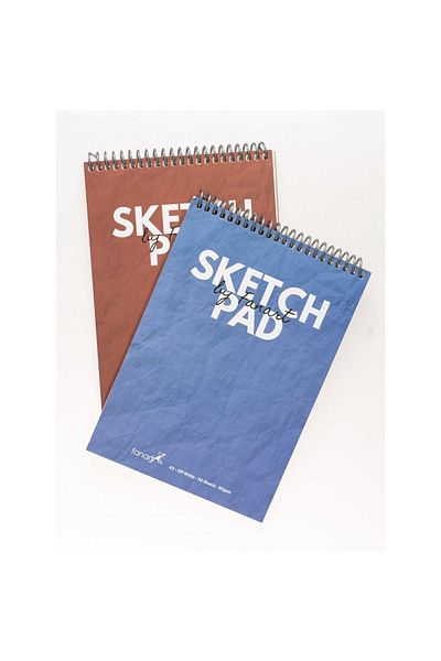 Fanart Sketch Pad Sketchbook A5 80gr 50 coli Copertă rigidă albastră Spiral de sus