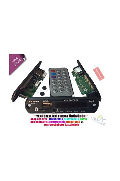 Class Yeni Dizaynlı Model Opel Astra Bluetoothlu Oto Teyp Usb/sd Çevirici Aux Kumandalı 12v Mikrofonludur.