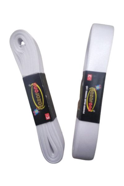 Kezban Tekstil White Satin Ribbon 2 cm