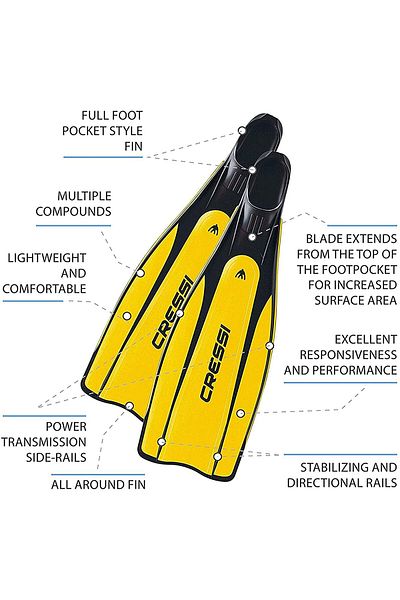 Cressi Pro Star Diving Pallet - Comfortable and Stylish Design