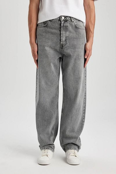 DeFacto Baggy Fit Jean Trousers - Wide Leg, Regular Waist B3925ax23au