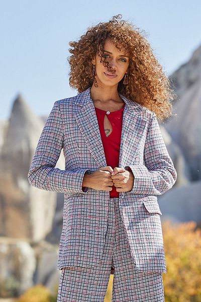Clandestino Blazer Jachetă Damă Albă
