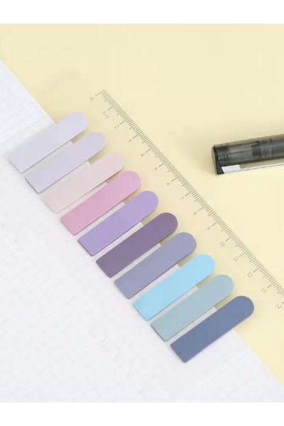 EZOSHOP Transparent Colored Adhesive Note Paper 4 Pack Post-It Mixed Set 33