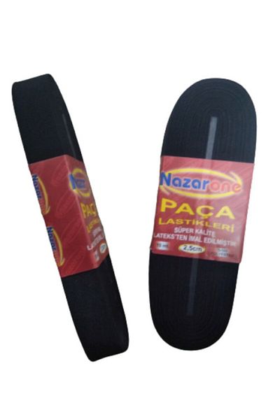 Kezban Tekstil Black 2.5cm Width 10 Meters Flat Elastic Waist Leg Elastic