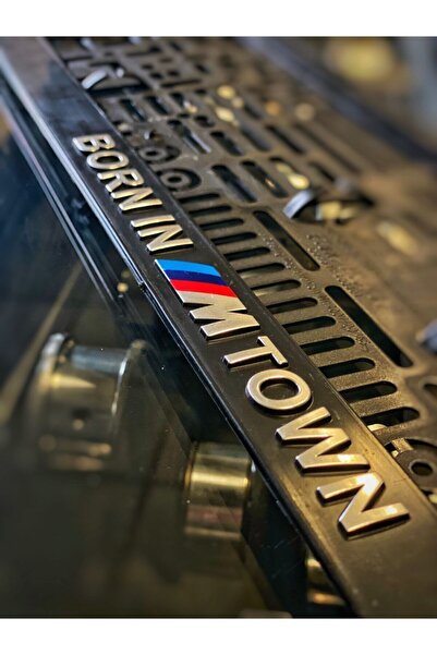 BMW Born In M Town Orijinal Ön Ve Arka Plakalık
