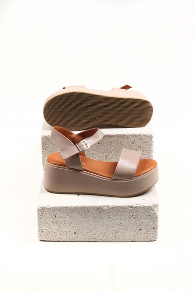 Shan Dina Grata - Sandale de damă din piele naturală Ice