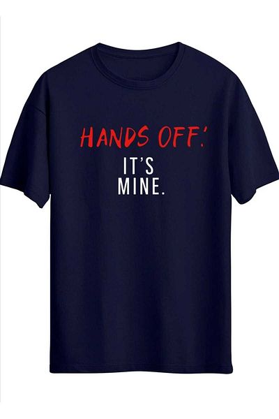 WOODROFFE Unisex Χέρια Απενεργοποιημένα! Είναι εντάξει. Τυπωμένο Crew Neck Oversize Casual T-shirt