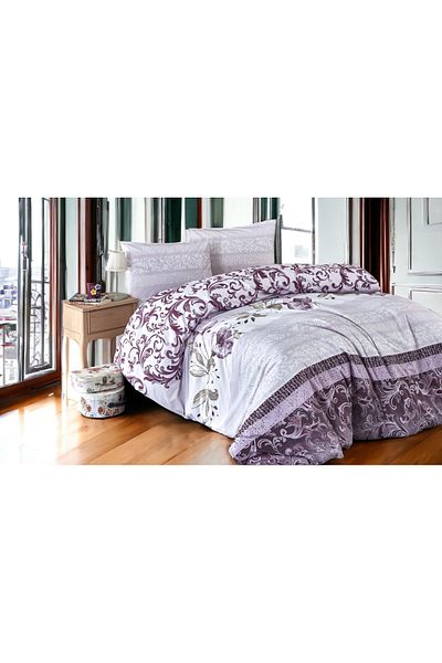 MAJESTE Exclusive 100% Natural Cotton Ranforce Double Duvet Cover Set-11226