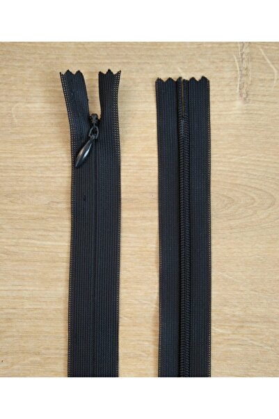 Kezban Tekstil سوستة مخفية سوداء 50 سم 1 قطعة