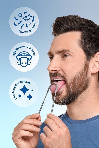 Probident Tongue Cleaning Apparatus / Tongue Scraper with Pouch Gift