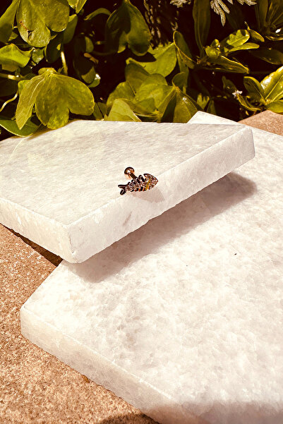 MOONİ ACCESSORİES Çelik Balık Tasarım Özel Tasarım Rose Gold Renk Stainless S...