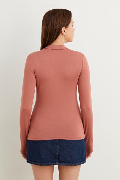 Bipantolon Γυναικείο κορμάκι Dusty Rose Finger με λεπτομέρειες