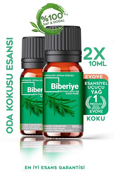 Evove Cosmetics Esansiyel Yağ 2x10ml %100 Saf & Doğal Ortam Oda Kokusu Uçucu ...