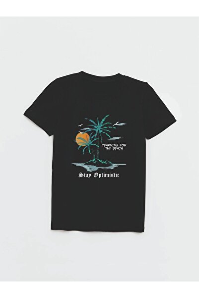 Cevval Дитячий футболка з тропічним пейзажем